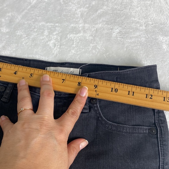 NWOT Madewell 9” High Rise Skinny Wash Black Jeans Size 24 - Picture 13 of 13